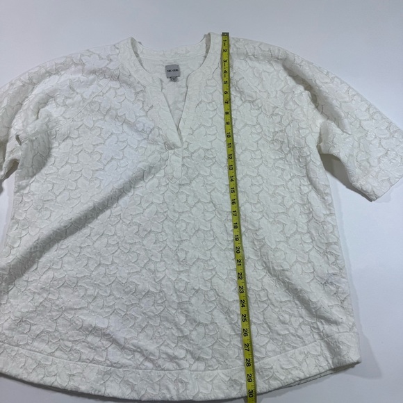 Nic And Zoe Plus Size Petal Lace Top White Size 2X Shirt - Picture 5 of 6